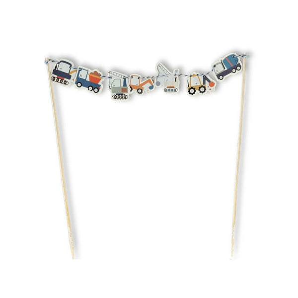 Construction Builder Birthday Cake Banner