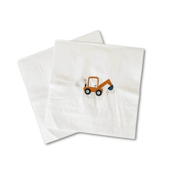 Construction Builder Birthday Party Lunch Napkins (16pcs)
