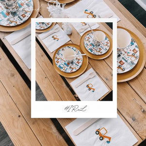 Construction Builder Birthday Party Lunch Napkins (16pcs)
