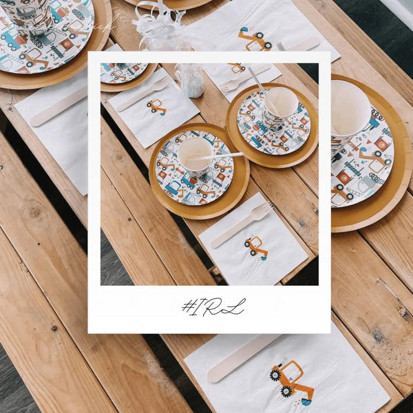 Construction Builder Birthday Party Lunch Napkins (16pcs)