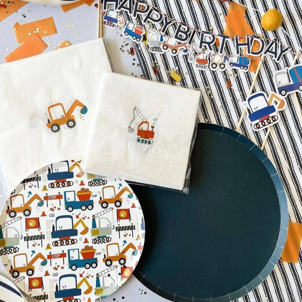 Construction Builder Birthday Party Lunch Napkins (16pcs)