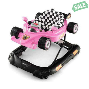 Convertible Baby Walker with 3 Adjustable Height Settings-Pink Pink Baby Walkers