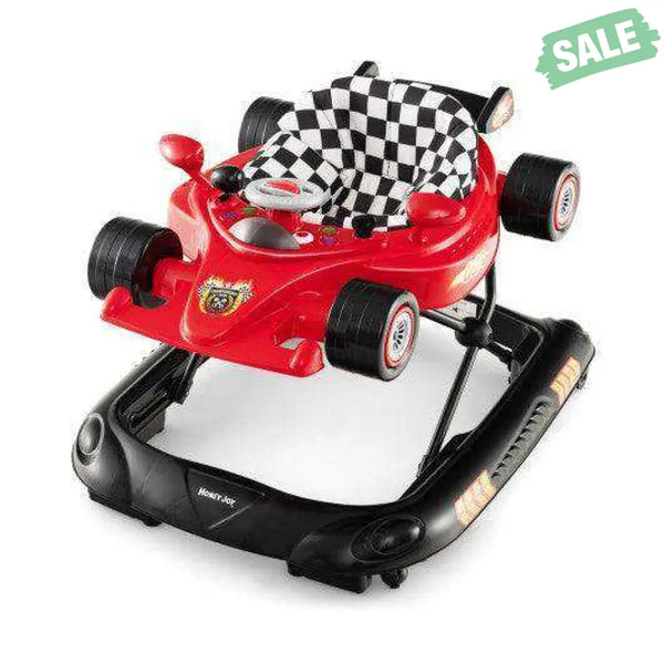 Convertible Baby Walker with 3 Adjustable Height Settings-Red