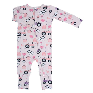 Tractors and Cows Convertible Romper