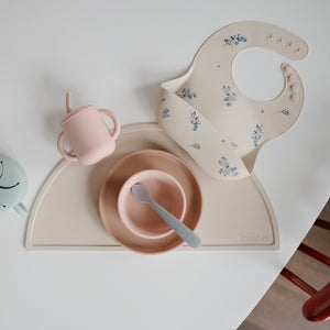 Mushie Silicone Suction Bowl for Babies Learning to Feed