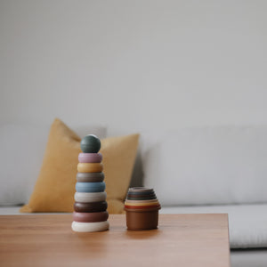 Mushie Stacking Rings Toy Danish Hygge plastic