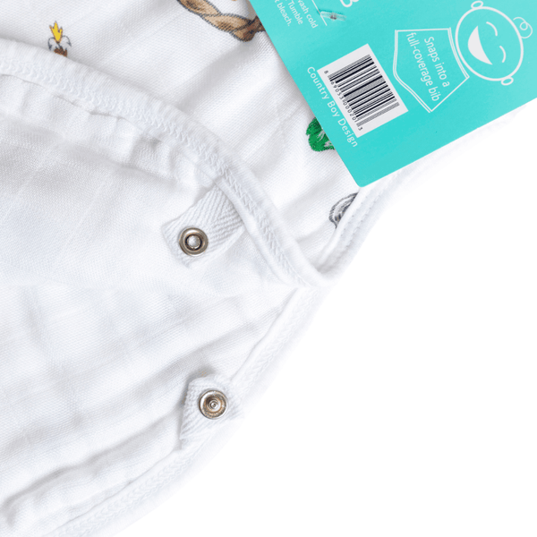 Country Boy Baby Giftset:  Baby Swaddle Blanket and Burp/Bib Combo