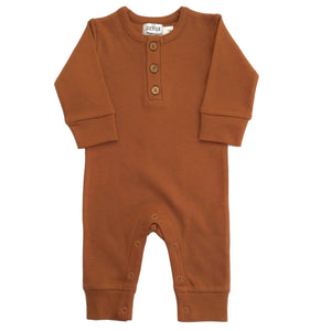organic baby romper | long sleeve cotton one-piece