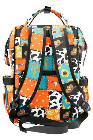 Cowboy Patches - Diaper Bag