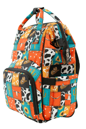 Cowboy Patches - Diaper Bag