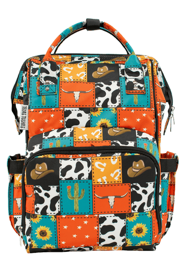 Cowboy Patches - Diaper Bag - MOOGCO Baby