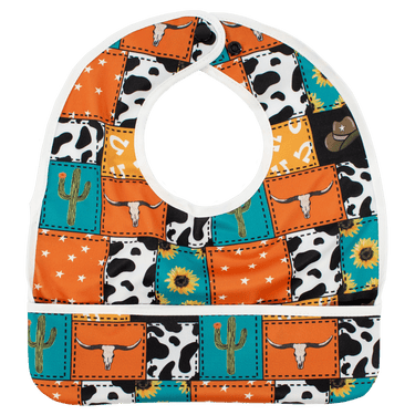 Cowboy Patches - The Flip Bib - MOOGCO Baby