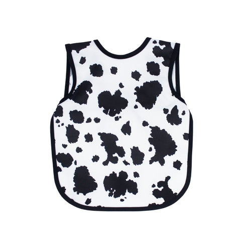 Cowhide Bapron on sale, angle view showcasing its unique design and functionality for babies.