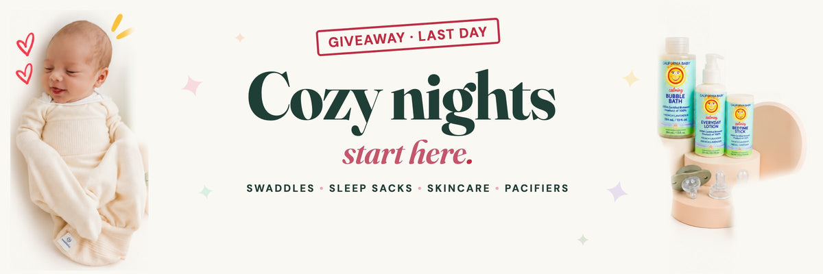 Cozy nights start here: baby sleep essentials at Moogco Baby, swaddles, sleep sacks, skincare and pacifiers. Giveaway last day