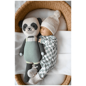 Jade Checker Baby Pajamas | Zipper Romper