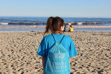 "Create A Castle Backpack for kids - perfect sand and beach toy for imaginative play."