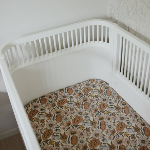 Mushie Extra Soft Muslin Crib Sheet 100% Cotton Pre-washed