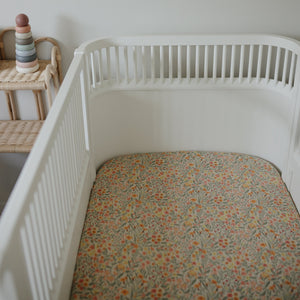 Mushie Extra Soft Muslin Crib Sheet 100% Cotton Pre-washed