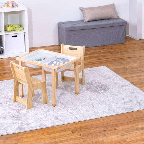 Cordia Wooden Kids Activity Table & Chair Set - Montessori-inspired play and learning furniture for children.
