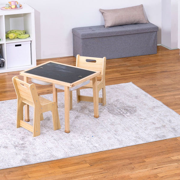 Cordia Wooden Kids Activity Table & Chair Set – Montessori-inspired play and learning furniture for children.