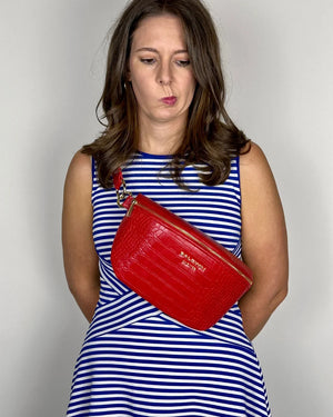 The Ono Crossbody Belt Bag - Cardinal