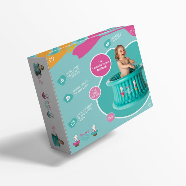 Cupcake Babies Big Bath — Turquoise | Ages 1–8