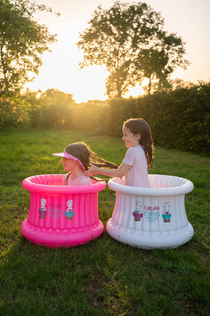 Cupcake Babies Shampoo Cap — Pink | No More Tears