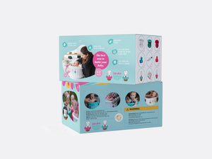 Cupcake Babies Small Bath Turquoise & travel pouch & inflator (suitable from birth up to 1 year)