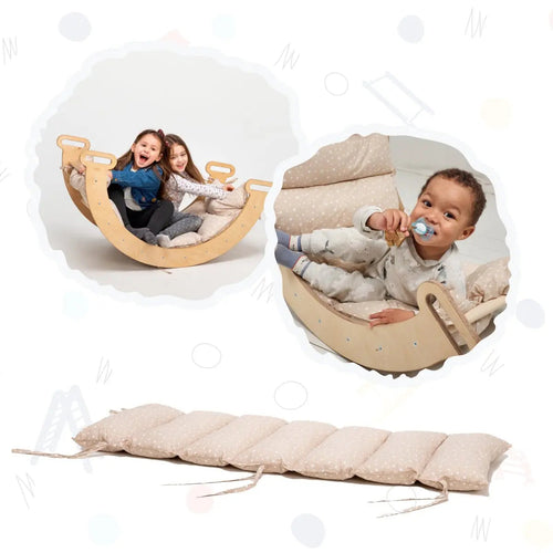 Cushion for Climbing Arch & Rocker Balance, soft support for safe climbing play, ideal for babies and toddlers.