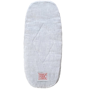 Custom Organic Flax Linen Mattress Pad for Bassinet, Cradle or Crib