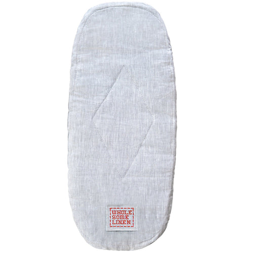 Custom Organic Flax Linen Mattress Pad for Bassinet, Cradle or Crib