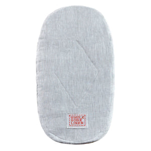 Custom Organic Flax Linen Mattress Pad for Bassinet, Cradle or Crib