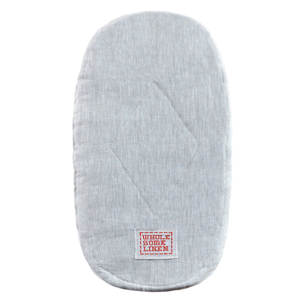 Custom Organic Flax Linen Mattress Pad for Bassinet, Cradle or Crib