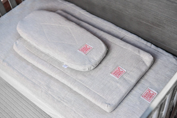 Custom Organic Flax Linen Mattress Pad for Bassinet, Cradle or Crib