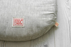 Custom Organic Flax Linen Mattress Pad for Bassinet, Cradle or Crib