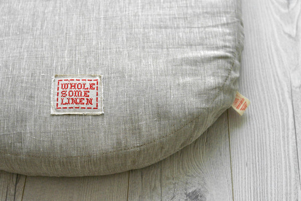 Custom Organic Flax Linen Mattress Pad for Bassinet, Cradle or Crib