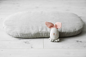 Custom Organic Flax Linen Mattress Pad for Bassinet, Cradle or Crib