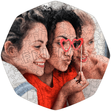 Custom Wooden Jigsaw Puzzle Friends (B2B)