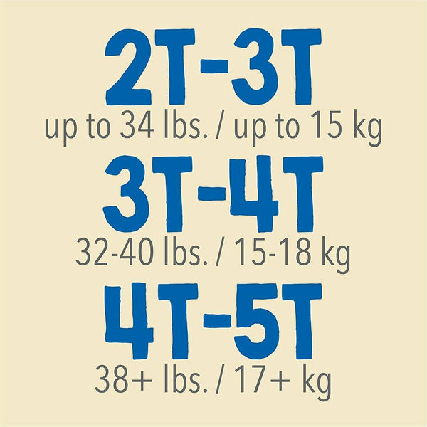 Cutie Training Pants for boys, size 2T/3T, angled view showcasing potty training essentials.