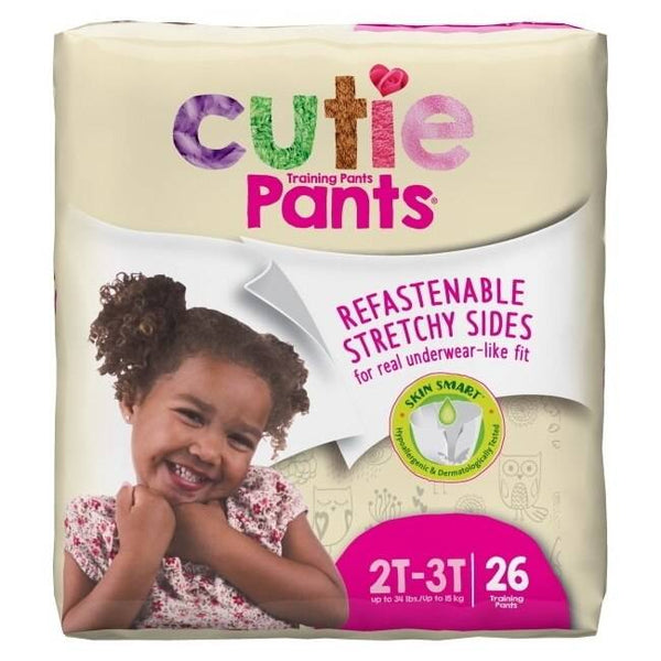 Cutie Training Pants for girls, size 2T/3T, perfect for potty training. Soft, comfortable, and stylish design.