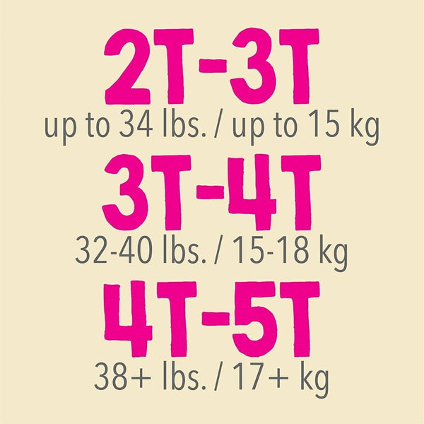 Cutie Training Pants for girls in size 2T/3T, perfect for potty training, shown at an angle.