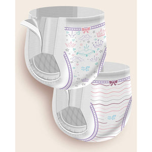 Cutie Training Pants for girls, size 3T/4T, angled view showcasing colorful design for potty training.