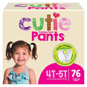 Cutie Training Pants for girls in size 4T/5T, perfect for potty training. Soft, comfortable, and stylish.