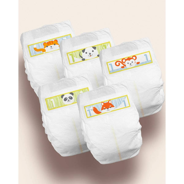 Cuties Complete Care Size 1 Baby Diapers, angle view showcasing soft, absorbent design for ultimate comfort.