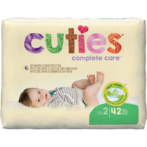 Cuties Complete Care Baby Diapers, Size 2 - Soft, absorbent disposable diapers for ultimate baby comfort and care.