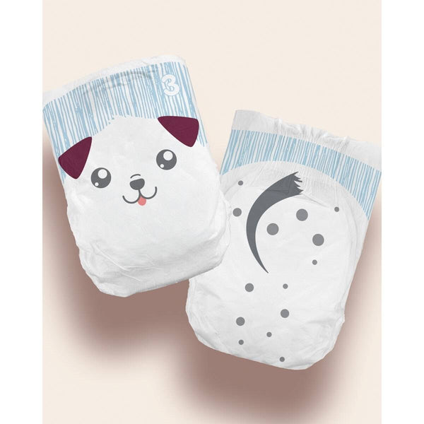 Cuties Complete Care Size 3 Baby Diapers, Angle 2 view, showcasing softness and absorbency for your little one.