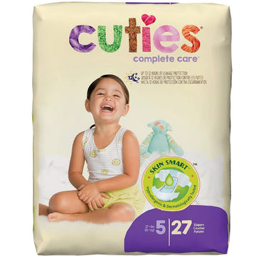 Cuties Complete Care Baby Diapers, Size 5