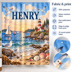 Fabric details: 100% polyester, water-resistant, dye-sublimation print, 12 round eyelet holes