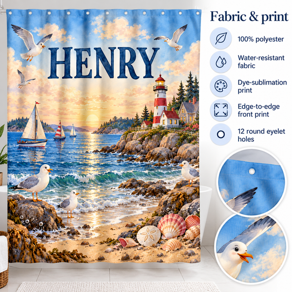 Fabric details: 100% polyester, water-resistant, dye-sublimation print, 12 round eyelet holes