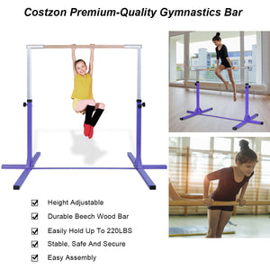 Adjustable Gymnastics Horizontal Bar for Kids - Weather